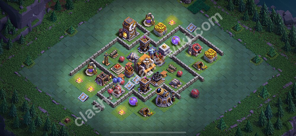 Best Builder Hall Level 5 Base with Link - Clash of Clans 2025 - BH5 Copy, #109