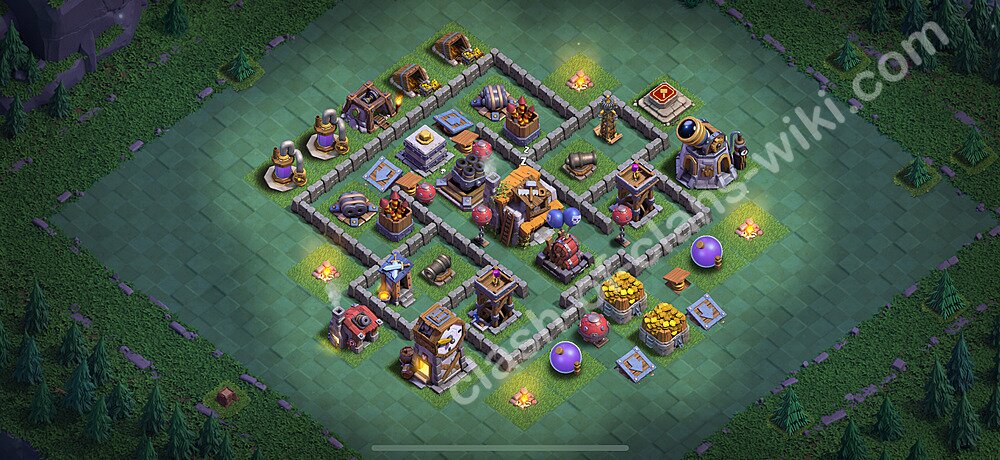 Best Builder Hall Level 5 Base with Link - Clash of Clans 2025 - BH5 Copy, #116