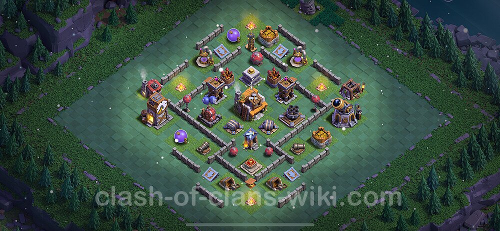 Best Builder Hall Level 5 Anti Everything Base with Link - Copy Design 2022 - BH5, #121