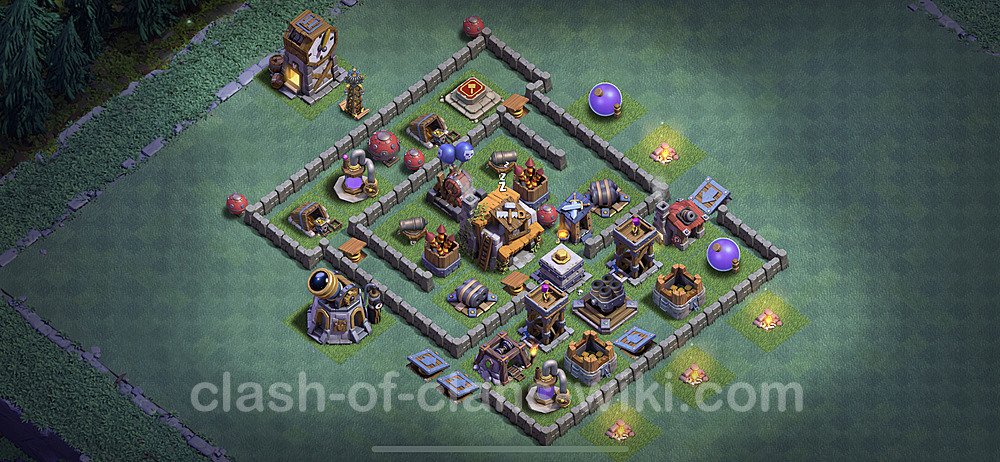Best Builder Hall Level 5 Max Levels Base with Link - Copy Design - BH5, #28