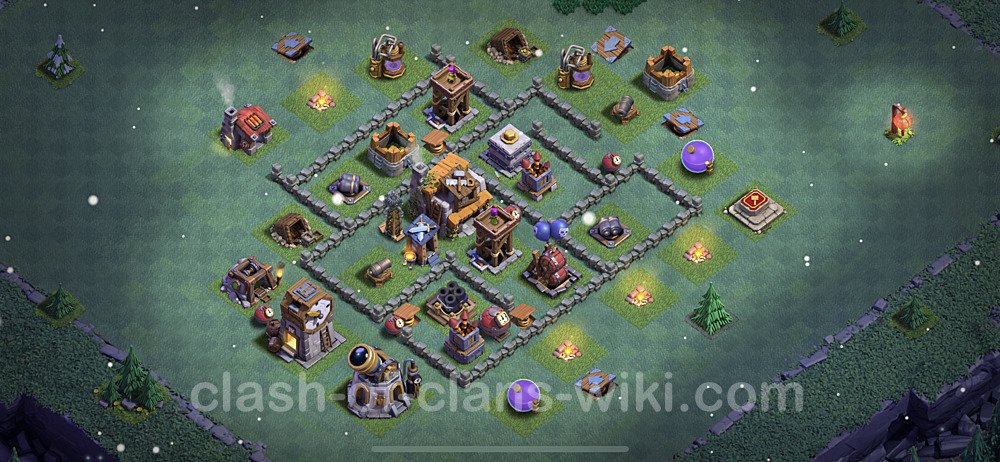 Best Builder Hall Level 5 Base with Link - Clash of Clans - BH5 Copy, #85