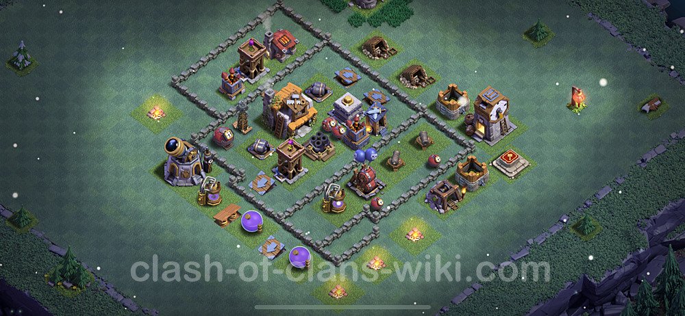 Diseño de aldea con Taller del Constructor nivel 5 Copiar - Perfecta COC Clash of Clans Base + Enlace, #86