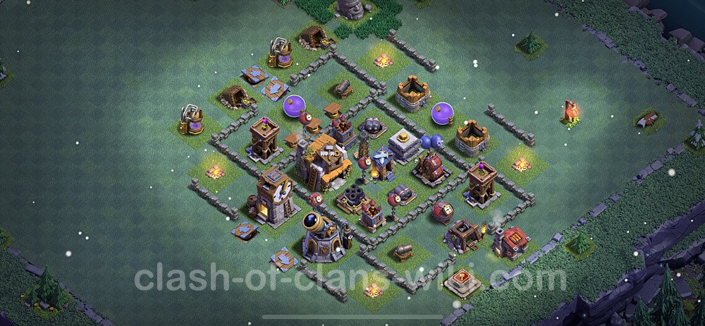 Diseño de aldea con Taller del Constructor nivel 5 Copiar - Perfecta COC Clash of Clans Base + Enlace, #88