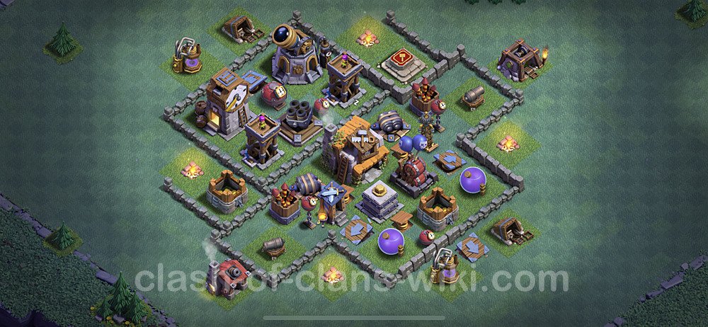 Best Builder Hall Level 5 Anti Everything Base with Link - Copy Design - BH5, #92