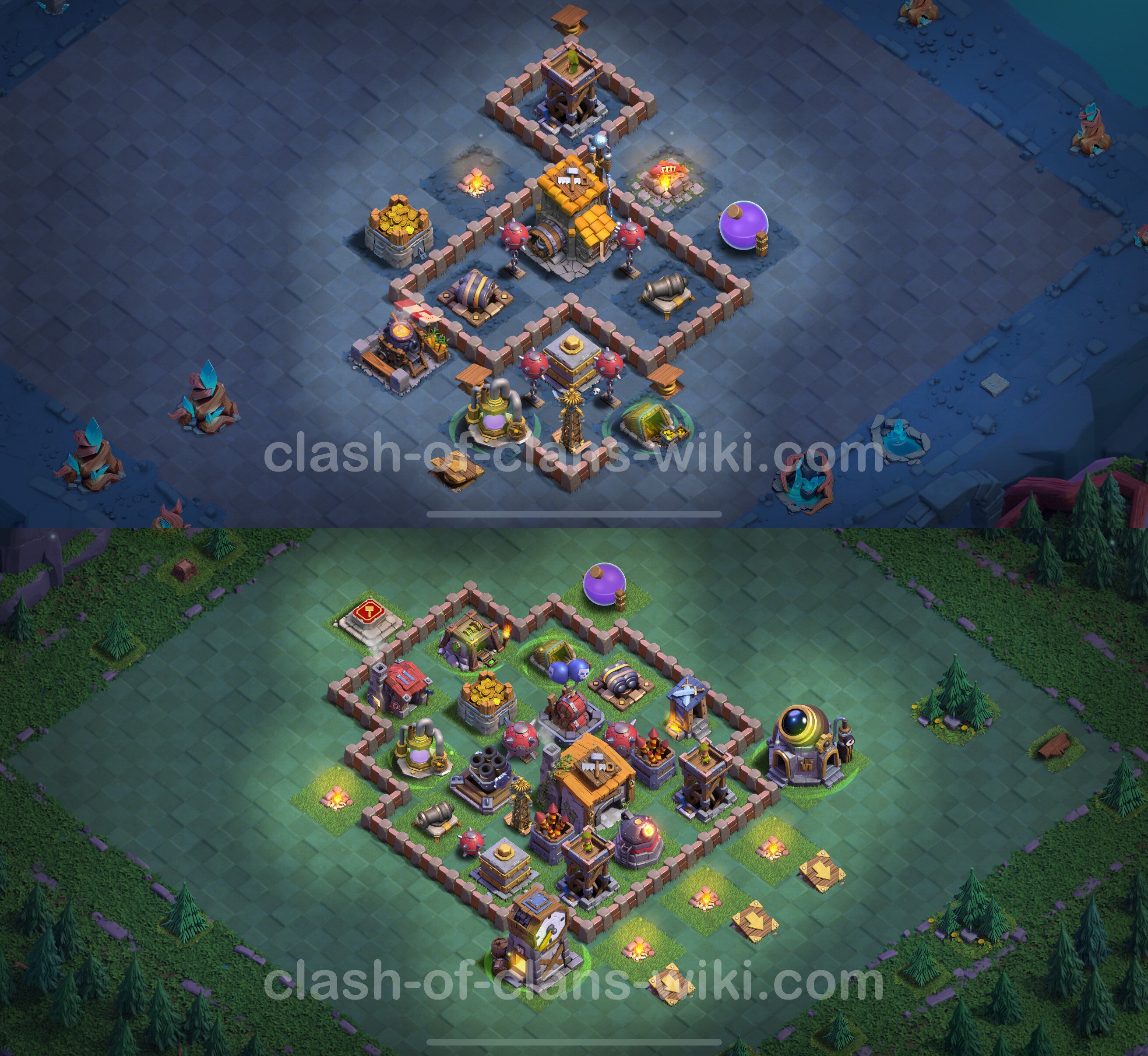 Clash Of Clans Nachtdorf Base 8 Meisterhütte LvL 6 Max Base + Link / Layout - Nachtdorf COC Clash of