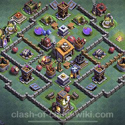 Unbeatable Builder Hall Level 6 Base with Link - Copy Design - BH6, #13