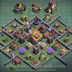 Best Builder Hall Level 6 Base with Link - Clash of Clans - BH6 Copy, #53
