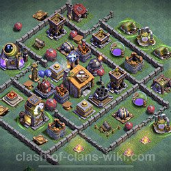 Miglior Layout per sala del costruttore livello 6 + Link - Base Clash of Clans, #55