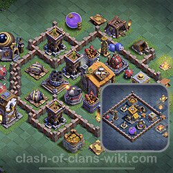 Best Builder Hall Level 6 Max Levels Base with Link - Copy Design 2023 - BH6, #77
