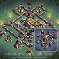 Best Builder Hall Level 6 Anti 3 Stars Base with Link - Copy Design 2023 - BH6, #79