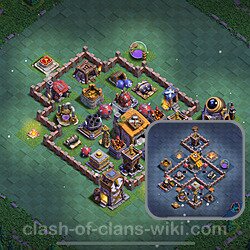 Best Builder Hall Level 6 Max Levels Base with Link - Copy Design 2022 - BH6, #83