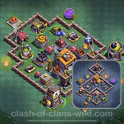Best Builder Hall Level 6 Max Levels Base with Link - Copy Design 2025 - BH6, #83