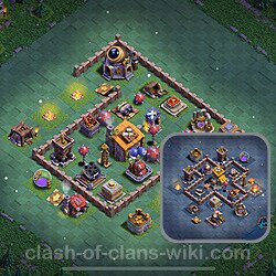 Best Builder Hall Level 6 Anti 3 Stars Base with Link - Copy Design 2023 - BH6, #84