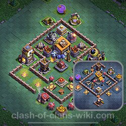 Best Builder Hall Level 6 Anti 2 Stars Base with Link - Copy Design 2025 - BH6, #85