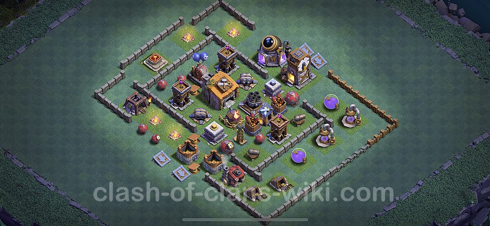 Diseño de aldea con Taller del Constructor nivel 6 Copiar - Perfecta COC Clash of Clans Base + Enlace, #11