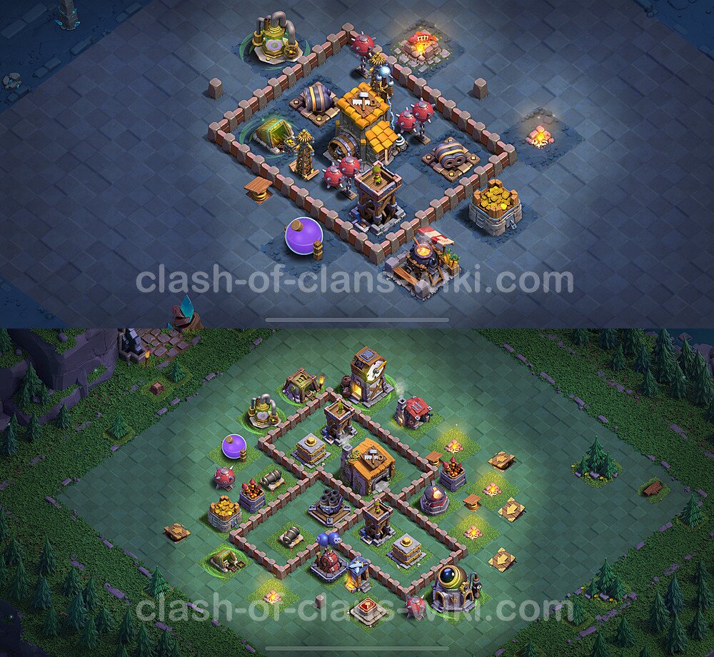 Best Builder Hall Level 6 Anti Everything Base with Link - Copy Design 2025 - BH6, #146