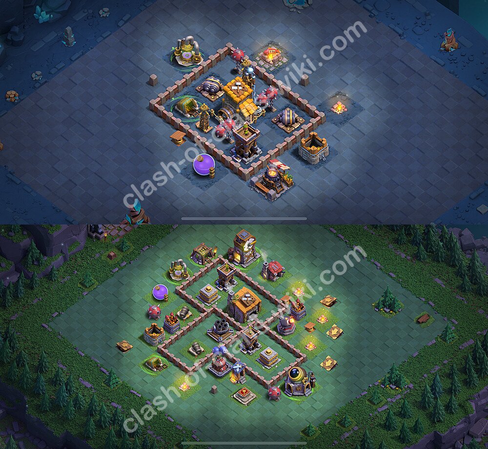 ビルダーホール基本レイアウト 2025 - ビルダーホールレベル6 - 異形146