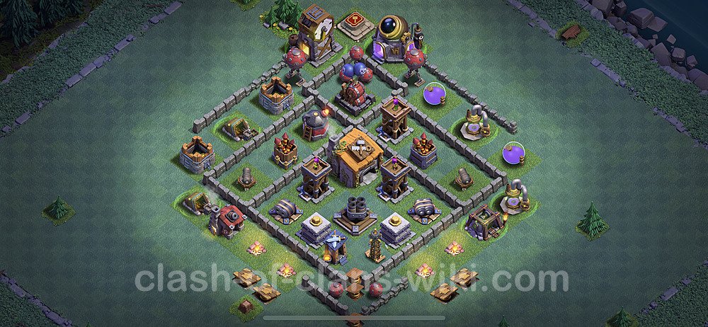 Best Builder Hall Level 6 Anti Everything Base with Link - Copy Design - BH6, #21