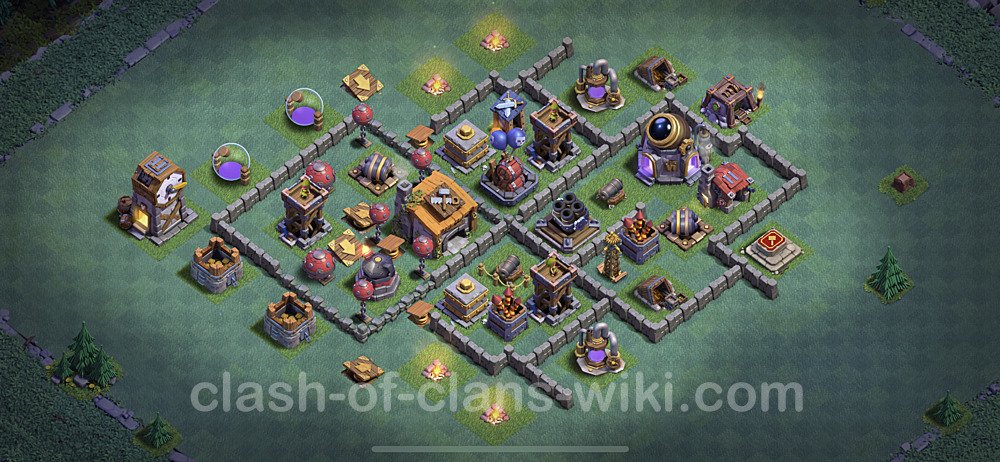 Diseño de aldea con Taller del Constructor nivel 6 Copiar - Perfecta COC Clash of Clans Base + Enlace, #60