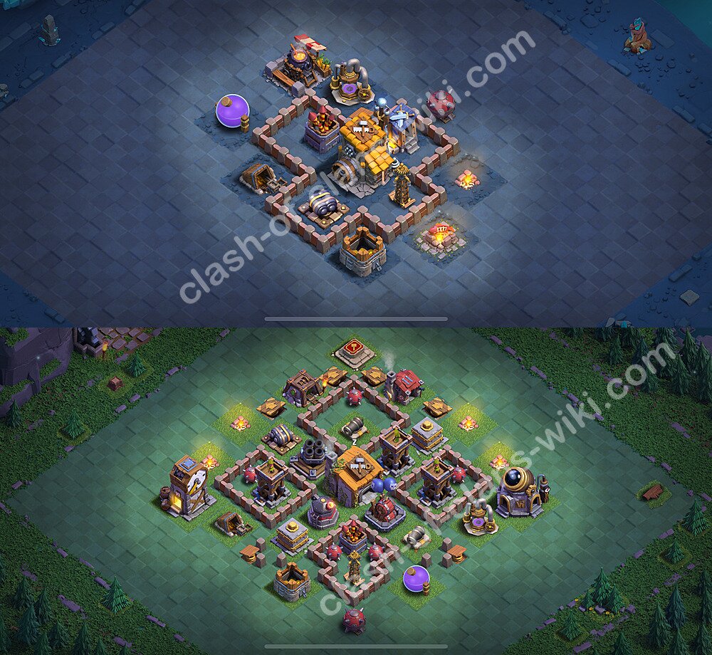 Best Builder Hall Level 6 Max Levels Base with Link - Copy Design 2026 - BH6, #80
