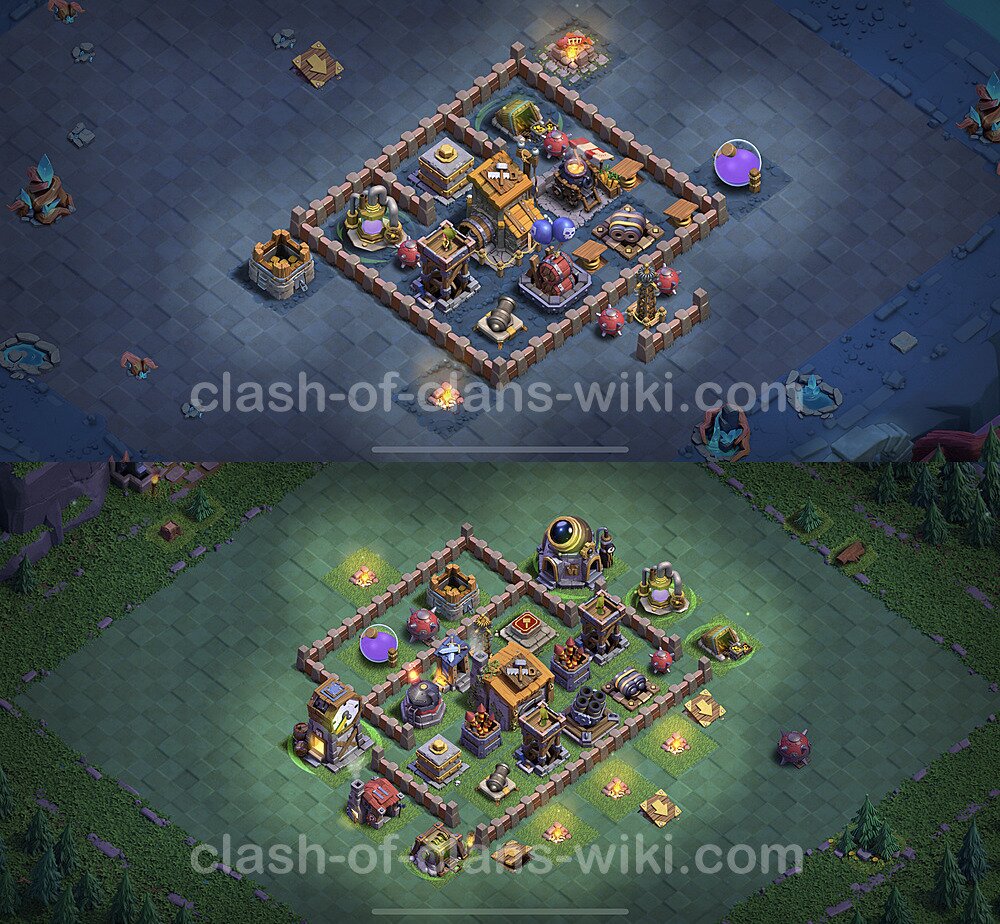 Clash Of Clans Nachtdorf Base 6 Meisterhütte LvL 6 Anti Alles Base + Link / Layout - Nachtdorf COC