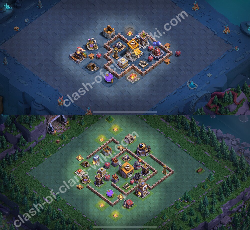 Best Builder Hall Level 6 Anti 3 Stars Base with Link - Copy Design 2026 - BH6, #82
