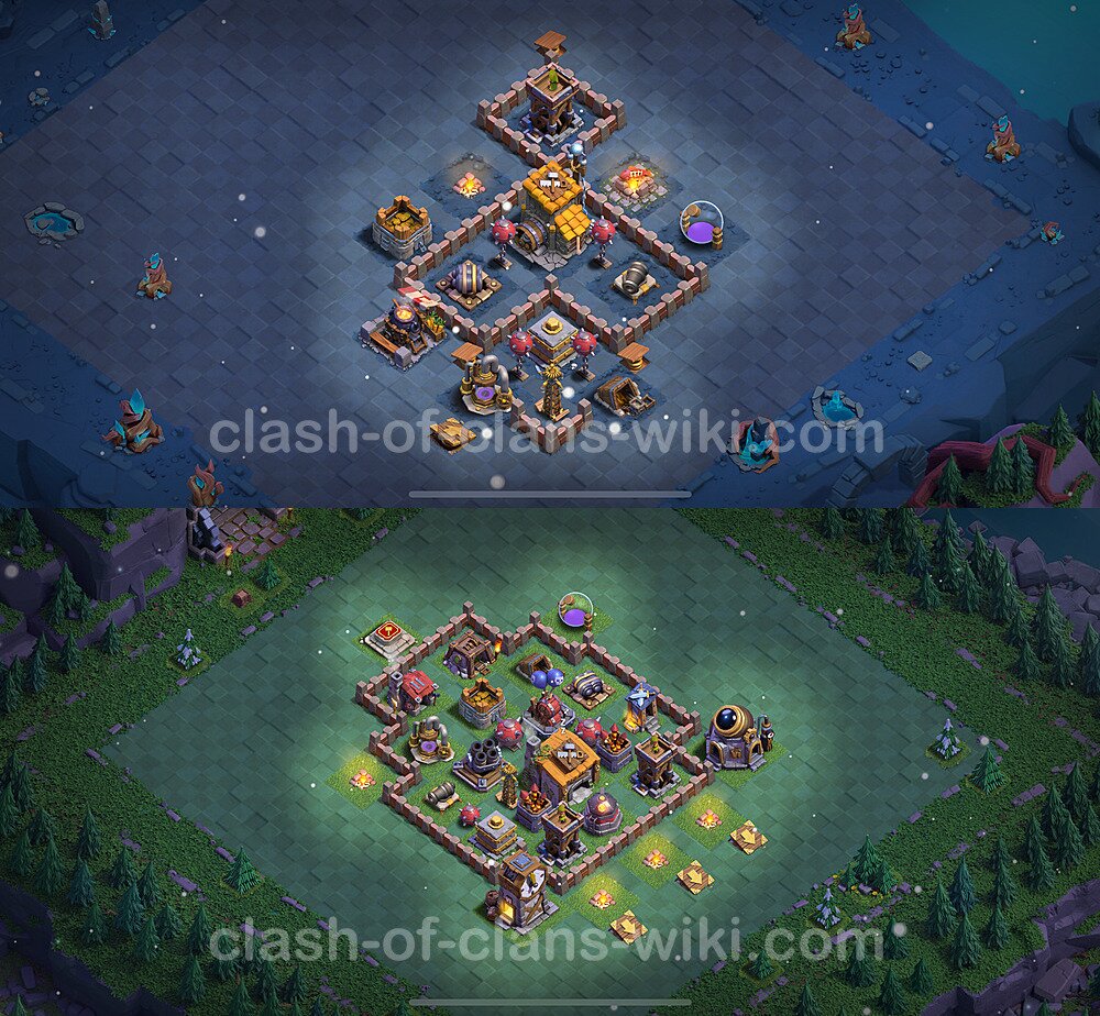 Best Builder Hall Level 6 Max Levels Base with Link - Copy Design 2024 - BH6, #83