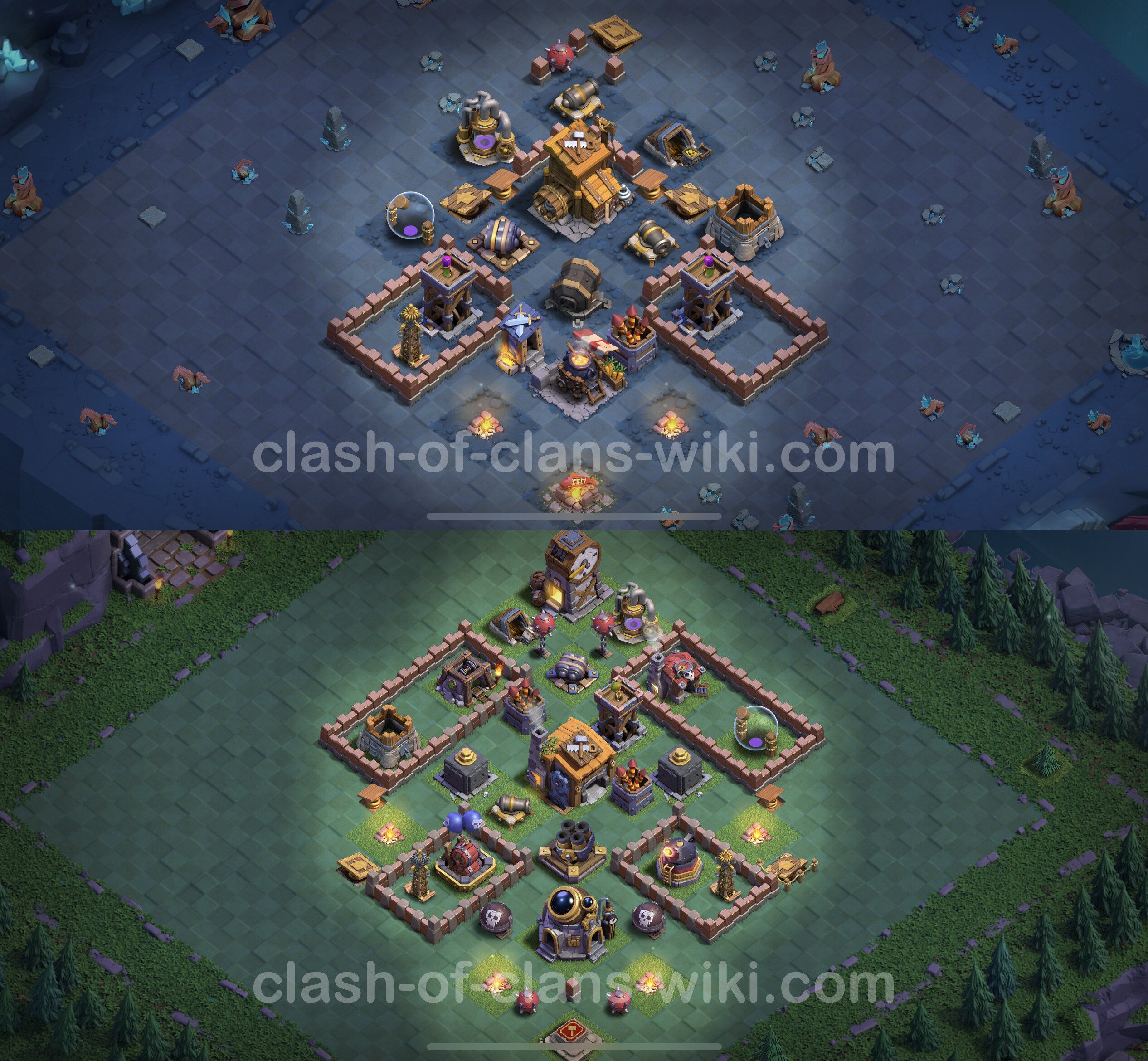 Clash Of Clans Maison Des Ouvriers 7 Maison des ouvriers niveau 7 Base + Lien (Link) - MDO 7 / HDV 7 - Clash