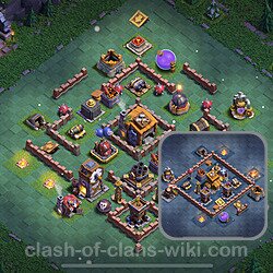 Best Builder Hall Level 7 Anti 2 Stars Base with Link - Copy Design 2024 - BH7, #118