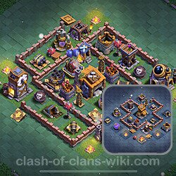 Best Builder Hall Level 7 Anti 2 Stars Base with Link - Copy Design 2024 - BH7, #139