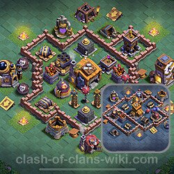 Best Builder Hall Level 7 Anti Everything Base with Link - Copy Design 2024 - BH7, #163