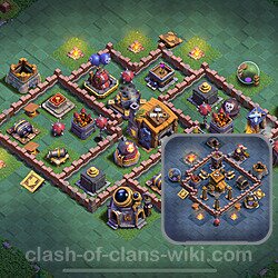 Best Builder Hall Level 7 Anti Everything Base with Link - Copy Design 2024 - BH7, #165