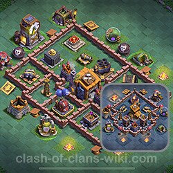 Best Builder Hall Level 7 Anti Everything Base with Link - Copy Design 2024 - BH7, #167