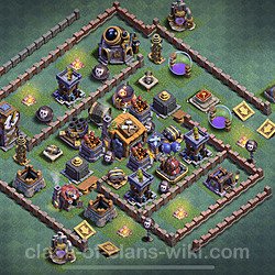Diseño de aldea con Taller del Constructor nivel 7 Copiar - Perfecta COC Clash of Clans Base + Enlace, #17