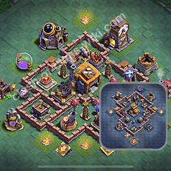 Best Builder Hall Level 7 Anti 2 Stars Base with Link - Copy Design 2026 - BH7, #173