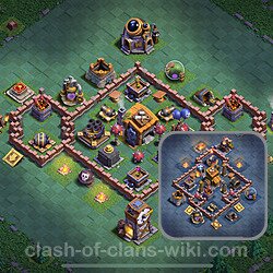 Best Builder Hall Level 7 Anti Everything Base with Link - Copy Design 2024 - BH7, #174