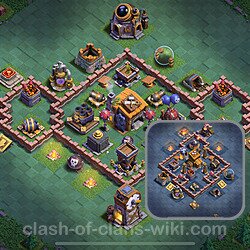 Base Sala del Costruttore livello 7 + Link - Anti Tutto Disposizione Villaggio COC 2025, #174