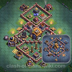 Best Builder Hall Level 7 Anti Everything Base with Link - Copy Design 2024 - BH7, #175