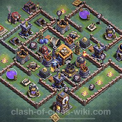 Best Builder Hall Level 7 Base with Link - Clash of Clans - BH7 Copy, #27