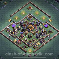 Best Builder Hall Level 7 Anti Everything Base with Link - Copy Design - BH7, #31