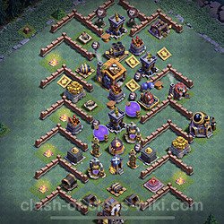 Best Builder Hall Level 7 Max Levels Base with Link - Copy Design - BH7, #34