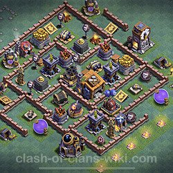 Unbeatable Builder Hall Level 7 Base with Link - Copy Design - BH7, #42