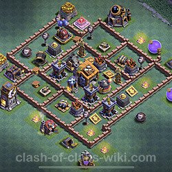 Best Builder Hall Level 7 Anti 2 Stars Base with Link - Copy Design - BH7, #46