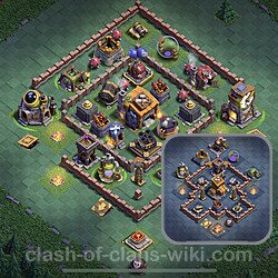 Best Builder Hall Level 7 Anti Everything Base with Link - Copy Design 2023 - BH7, #51