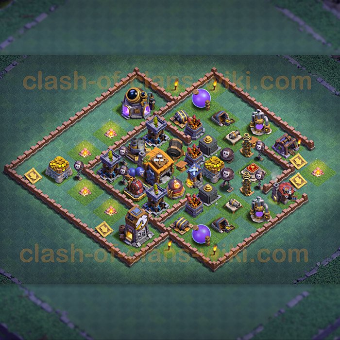 Gute Layout Meisterhütte Level 7 - BH7 / MH7 Nachtdorf - COC Clash of Clans, #1