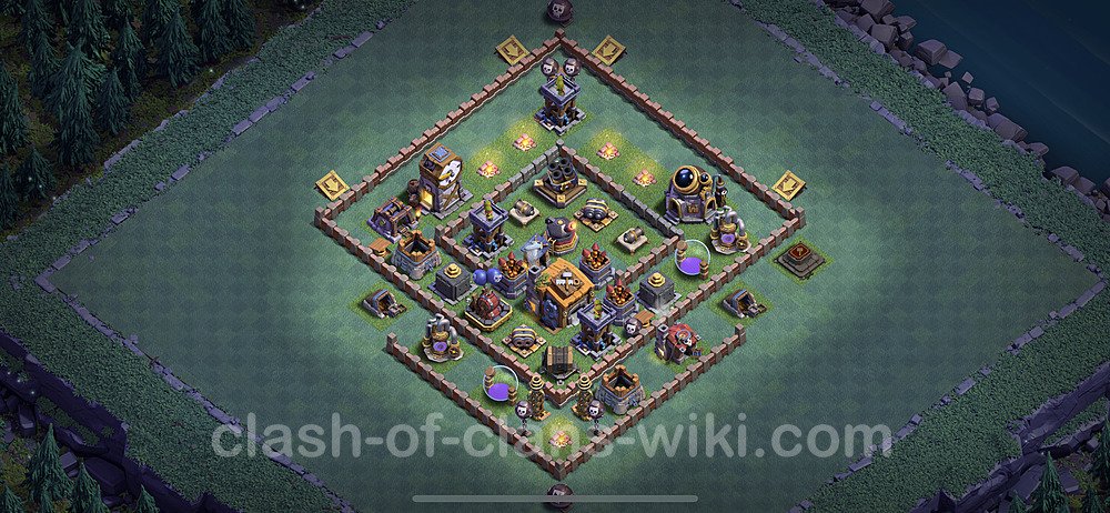 Diseño de aldea con Taller del Constructor nivel 7 Copiar - Perfecta COC Clash of Clans Base + Enlace, #11
