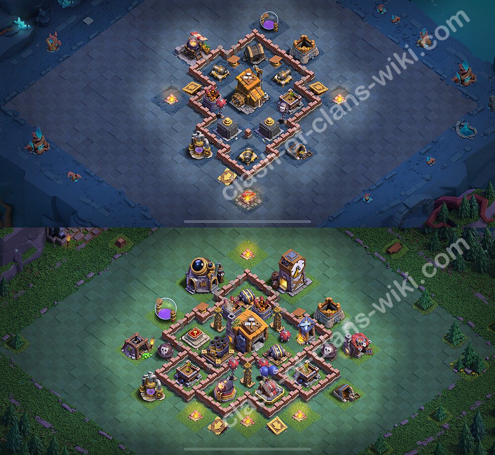 Best Builder Hall Level 7 Anti 2 Stars Base with Link - Copy Design 2026 - BH7, #173