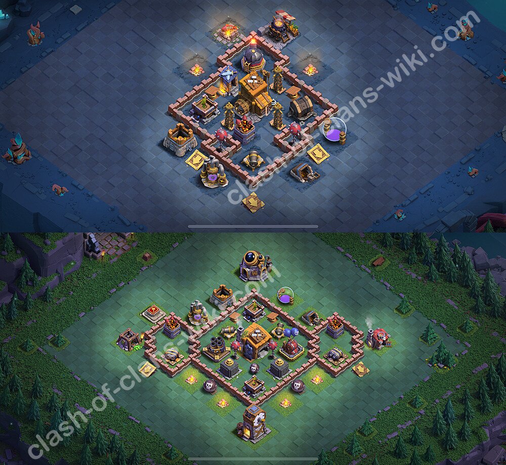 Best Builder Hall Level 7 Anti Everything Base with Link - Copy Design 2026 - BH7, #174