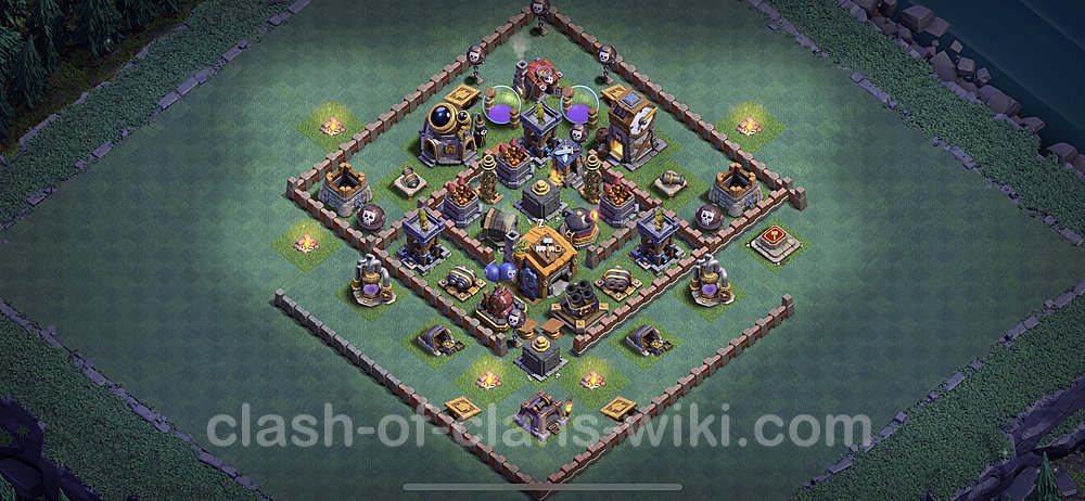 Best Builder Hall Level 7 Anti 2 Stars Base with Link - Copy Design - BH7, #19