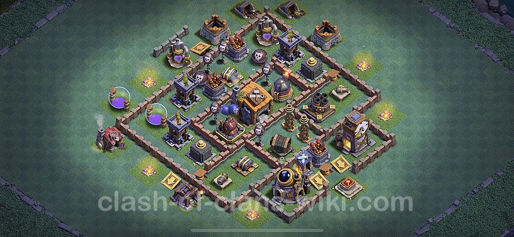 Best Builder Hall Level 7 Base with Link - Clash of Clans - BH7 Copy, #23
